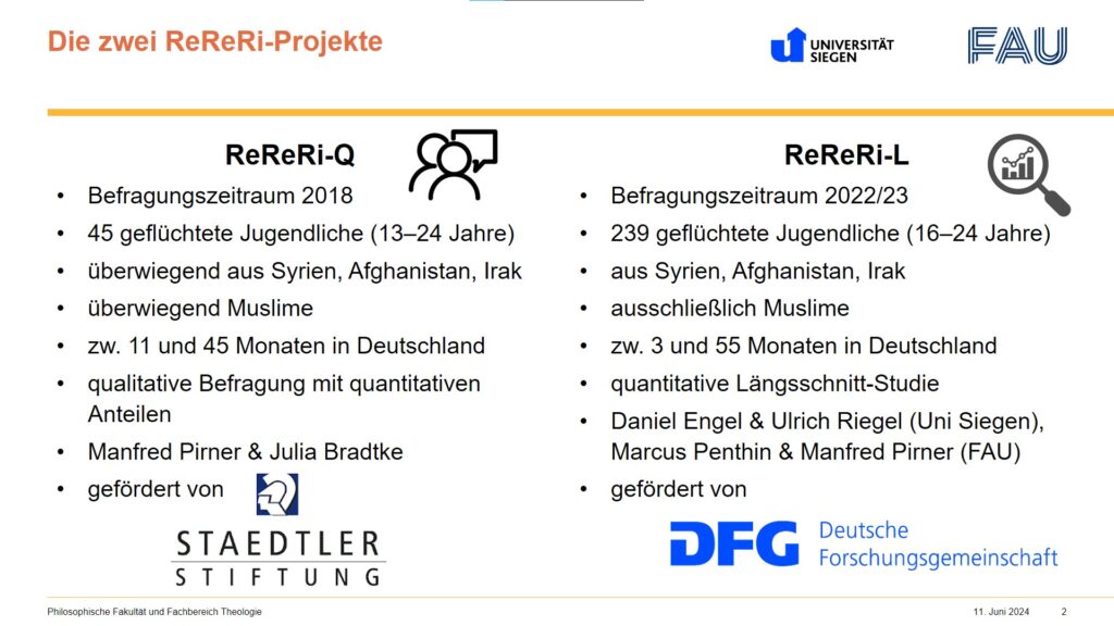 Überblicksfolie zum qualitativen und quantitativen ReReRi-Projekts